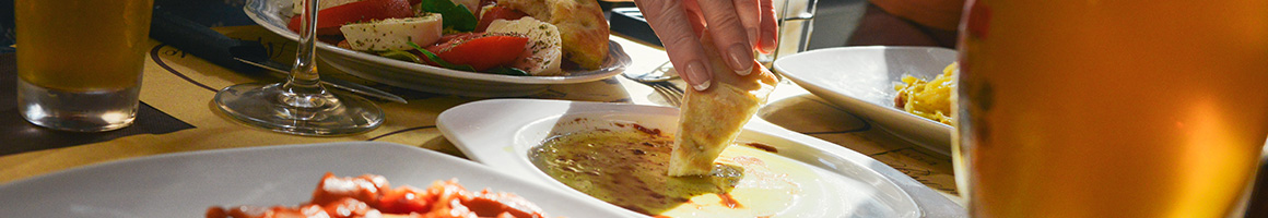 Eating Mediterranean at Shiraz Mediterranean Grill restaurant in Louisville, KY.